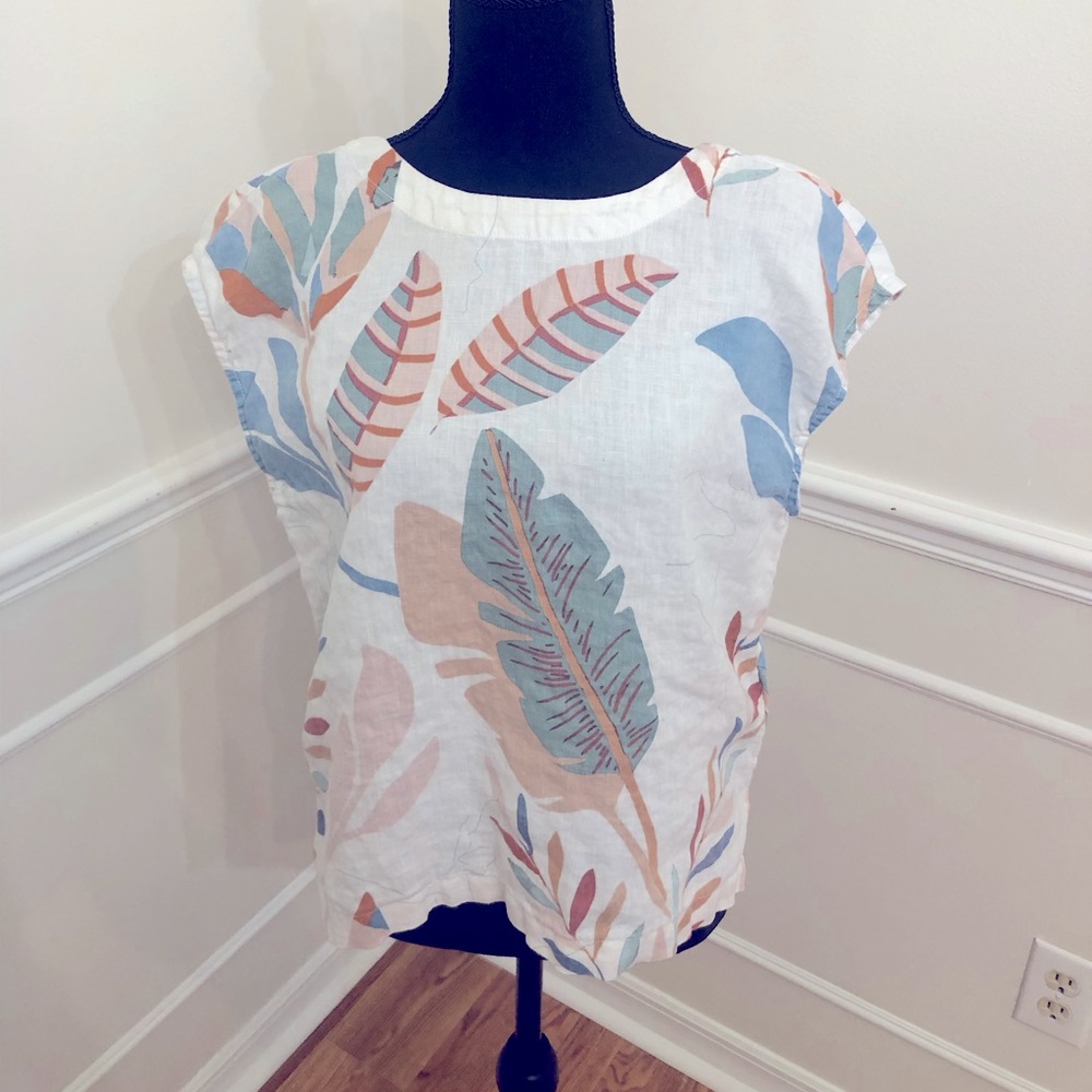Linen Tropical Top